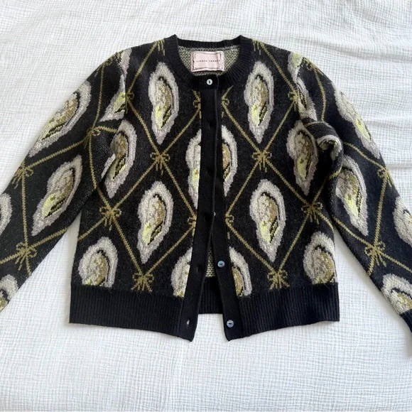 Lingua Franca Oyster Cardigan - Picture 2 of 11